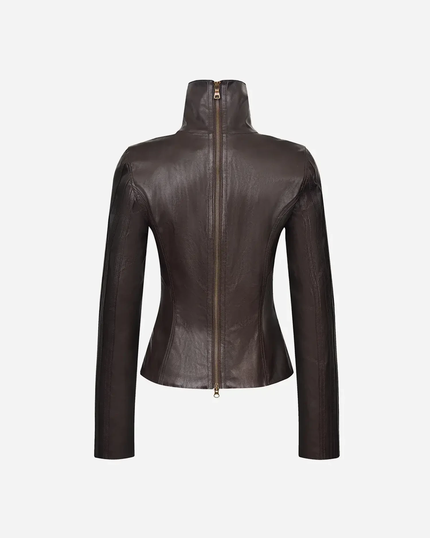 Куртка из экокожи с молниями