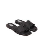 Кожаные шлепанцы brio Karl Lagerfeld - черный(KL85408)