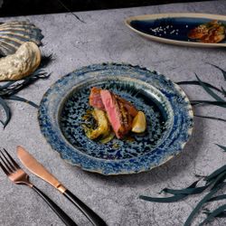 Тарелка d 28,5 см h3,5 см Frosty Velvet Northern Blue Frutti di Mare P.L. [1]