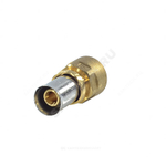 Муфта для МП/PE-X труб латунь пресс Дн 16х3/4" ВР RM109 Giacomini RM109Y043