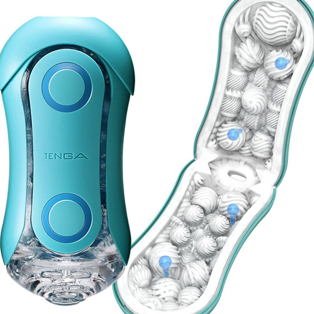Мастурбатор 18см Tenga Flip ORB Penis Masturbator Ocean Blue TFO-003