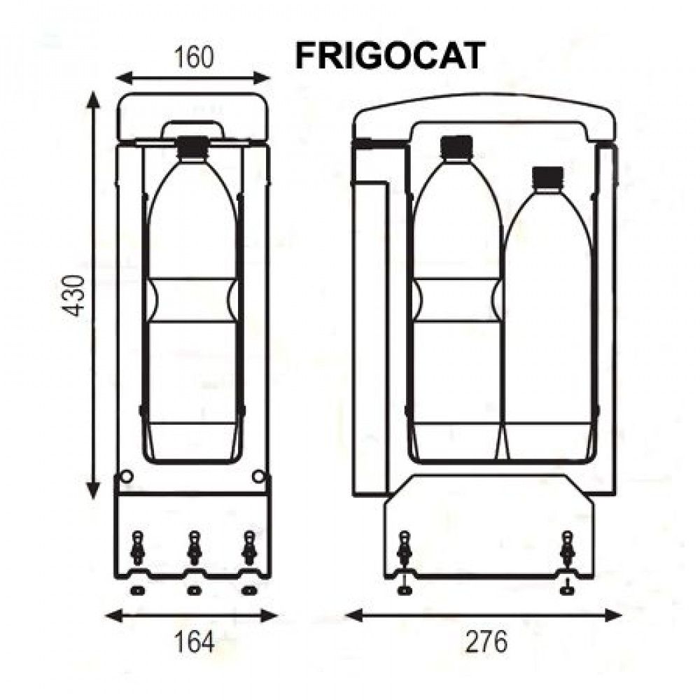 Термоэлектрический автохолодильник Indel B Frigocat 24V