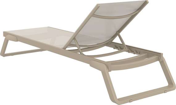 Шезлонг алюминиевый Tropic, бежевый