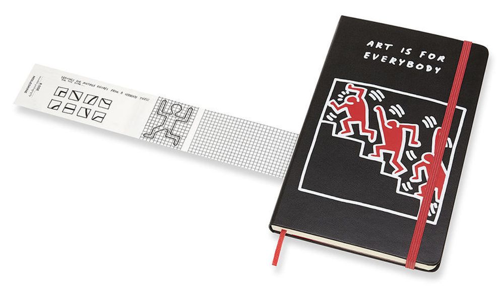 Блокнот Moleskine Limited Keith Haring Large 130х210мм 240стр линейка черный (LEKH01QP060)