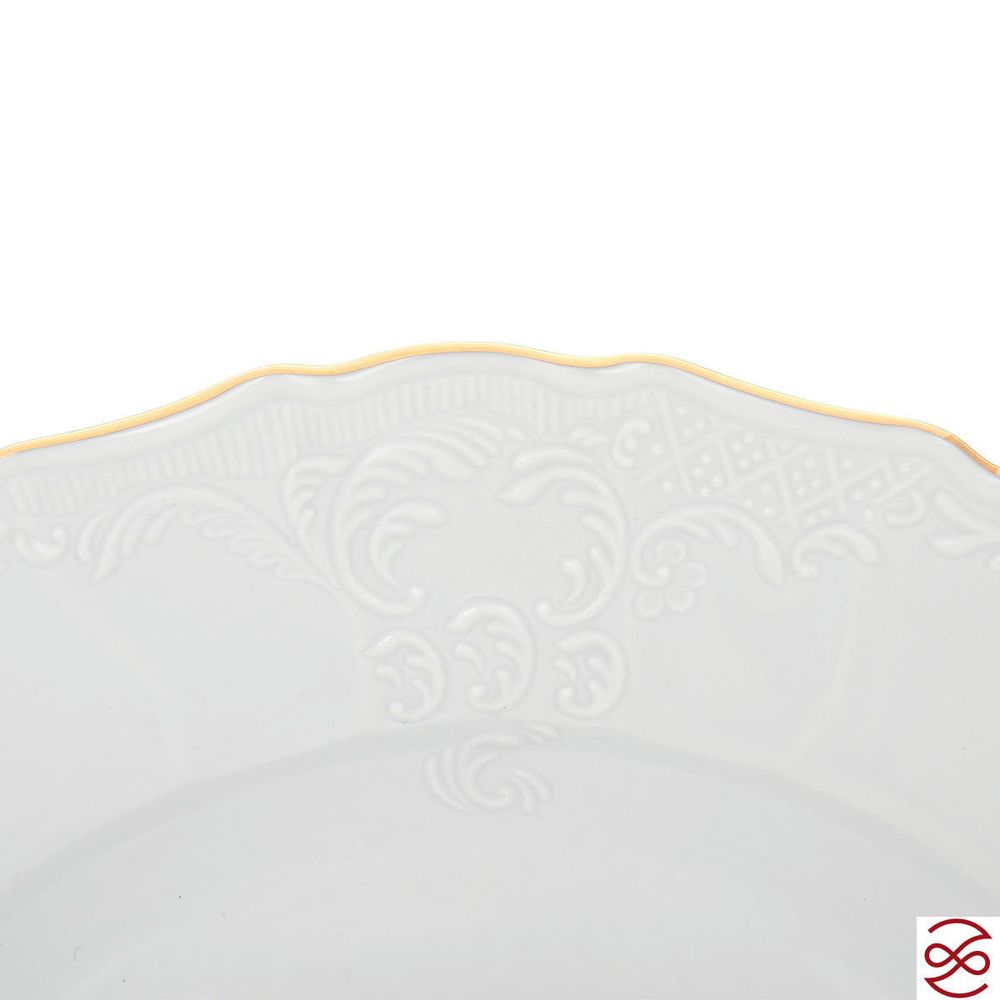 Столовый сервиз на 12 персон Bernadotte Белый узор 67 предметов