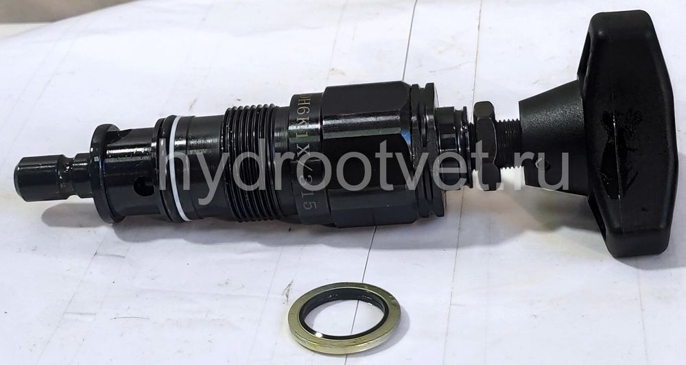 DBDH6K1X/400V - Предохранительный клапан прямого управления Ду6, давление регулировки до 400 бар, тип монтажа - встраиваемый, элемент регулировки H = рукоятка