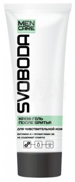 КРЕМ-ГЕЛЬ ПОСЛЕ БРИТЬЯ SVOBODA MEN CARE Д/ЧУВСТВИТЕЛЬНОЙ КОЖИ (В ТУБЕ) 80МЛ 3776
