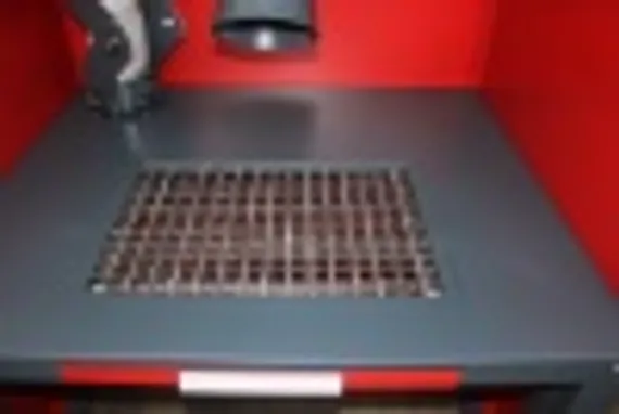 Металлический стол сварщика с вытяжным устройством, Слот-Стол