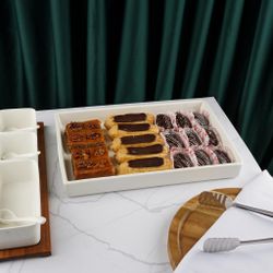 Блюдо прямоугольное 36,5*24,5 см h4,5 см   P.L. [3]