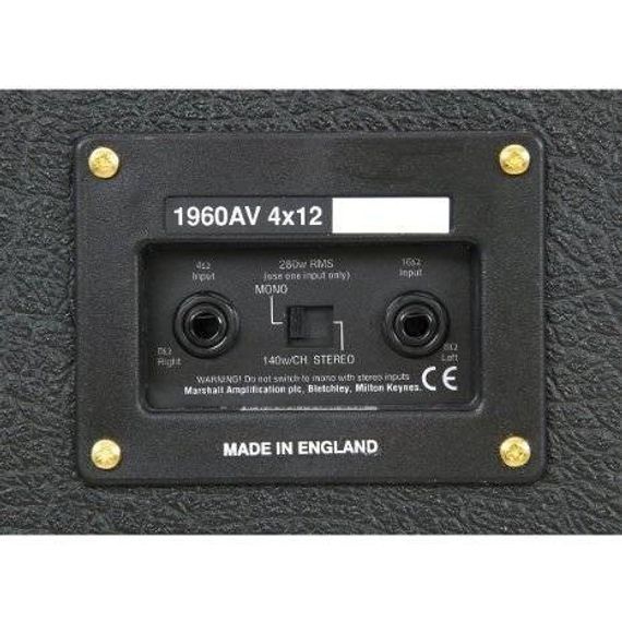 MARSHALL 1960AV 280W 4X12 MONO/STEREO ANGLED CABINET