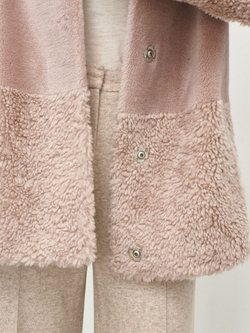 Шуба женская чебурашка тедди, SilverFox (арт. S1235-001)