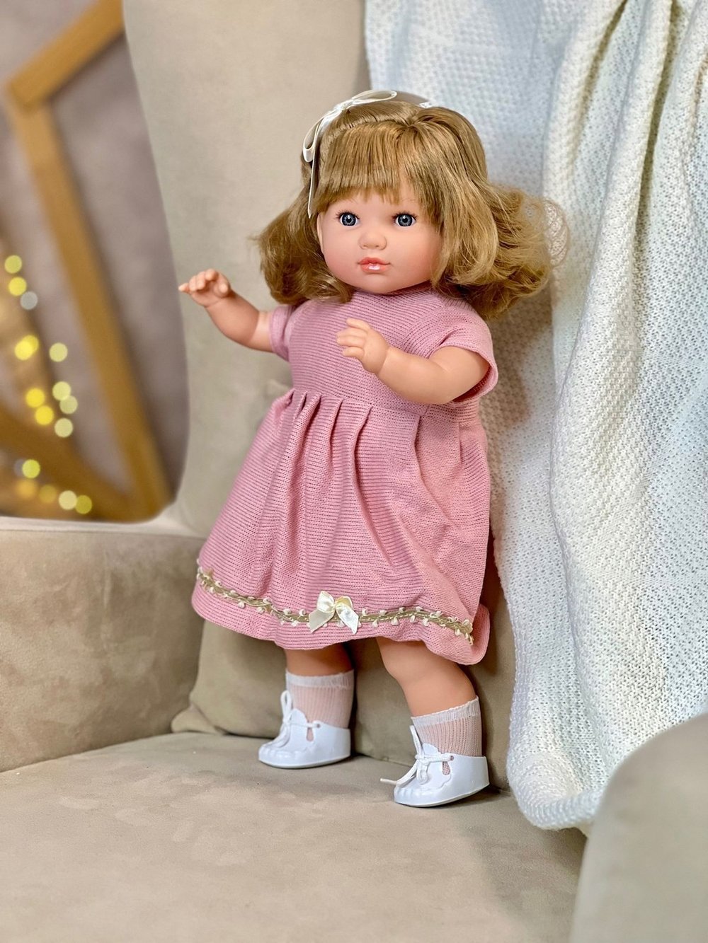 Кукла Berbesa мягконабивная 42см SANDRA в пакете (4417K)