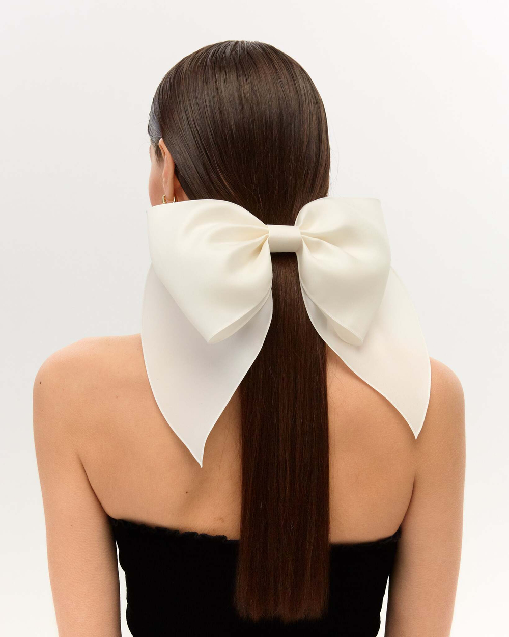 Бант объемный белый XS