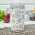 Емкость для сыпучих продуктов 1л "Asti" (гранит светло-серый)