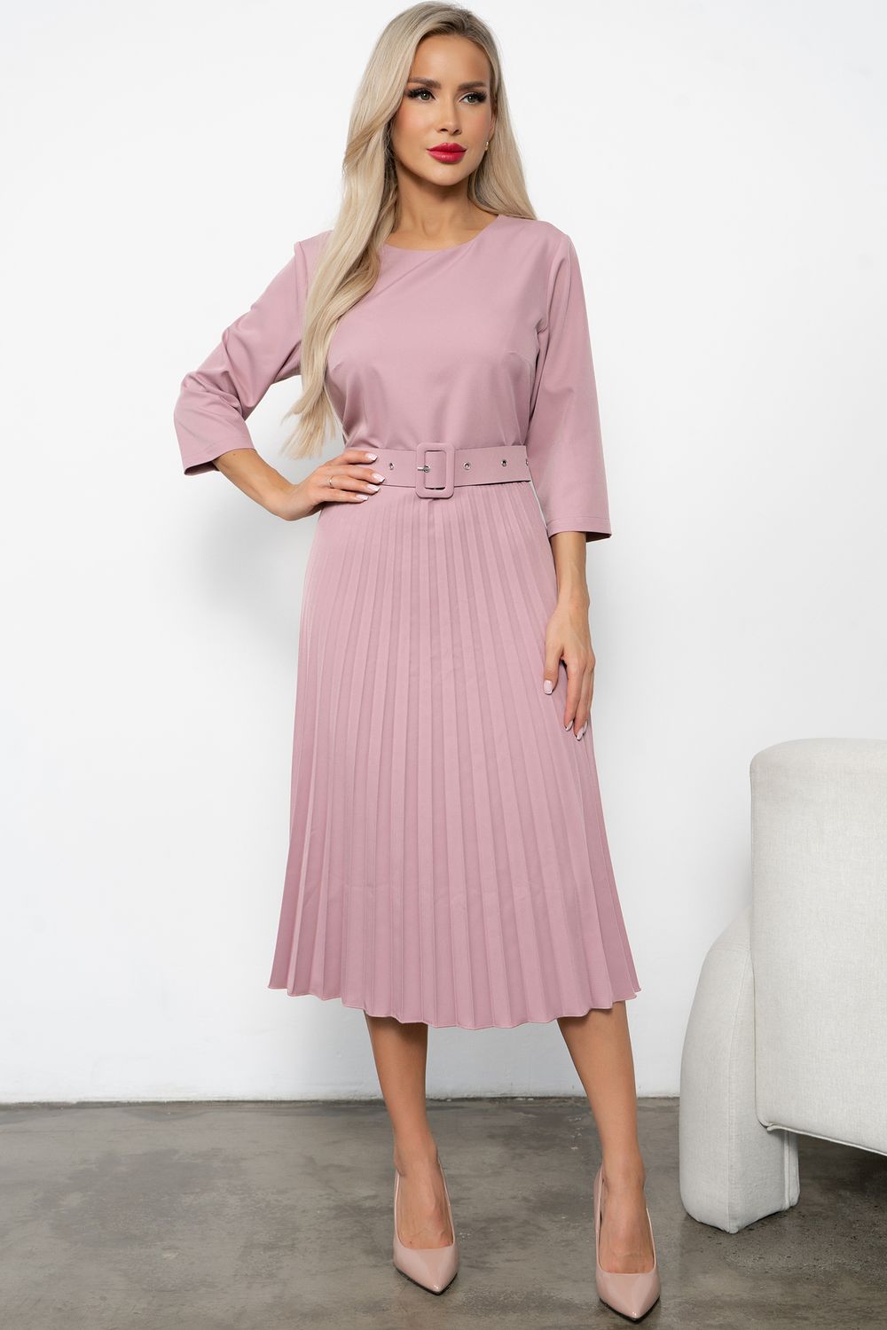 Платья Агния (пудровый) Р11-1220/3 Nikol