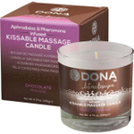 Массажная свеча для оральных ласк Dona Kissable Massage Candle Chocolate Mousse (Цвет: белый)
