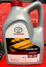 Масло моторное TOYOTA 0W30 SL/CF EU 5л "ENGINE OIL 0W-30"дилерская