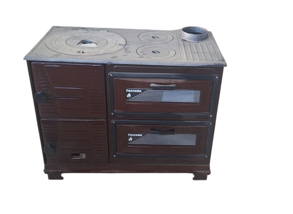 Печь отопительно-варочная на дровах Звезда Востока 1920  (МАЖИЛИК) (с двумя духовками)