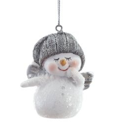 GAEM Фигурка декоративная подвесная "Снеговик", L4,5 W4 H5,5 см, 2в.