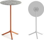 Стол ламинированный барный складной Scab Design Tripe Folding, терракотовый, зернистый