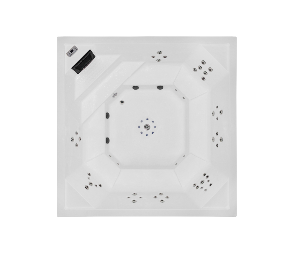 Большой квадратный гидромассажный спа-бассейн Victory Star P-004 для большой компании