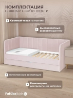 Диван - кровать 160х80 см Crecker ткань Микровелюр