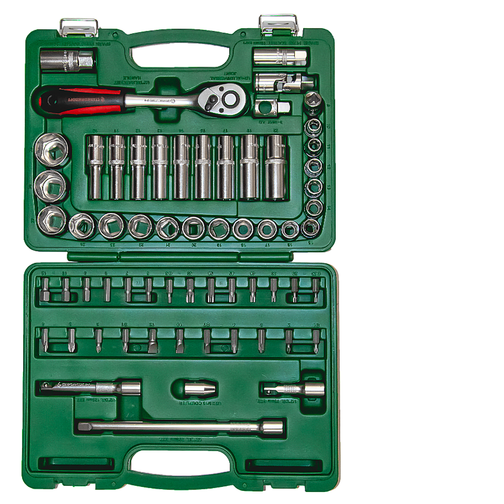 Набор инструмента (62 предмета) СТАНКОИМПОРТ НАБ.12.00.62