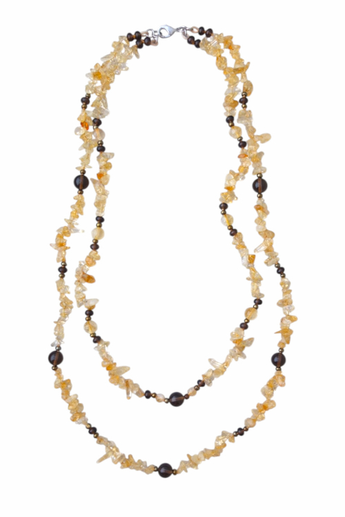 бусы из цитрина Альбина