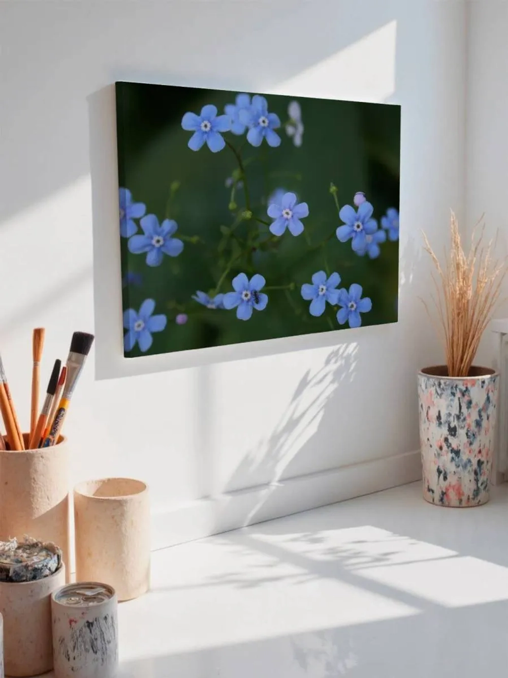 Картина на стену 40 X 50 Цветы незабудки