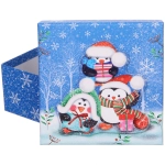 Коробка подарочная «Веселые пингвинята» 15,5*15,5*7,5 см