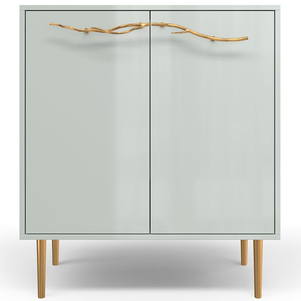 Комод Арт Колор Стайл Голд с 2 полками Серый дым