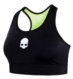 Теннисный бюстгальтер Hydrogen Sports Bra - black/yellow fluo