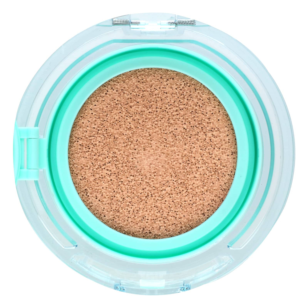 Amuse, Meta Fixing Vegan Cushion, SPF 45 PA ++, телесный оттенок 02, 15 г (0,52 унции)