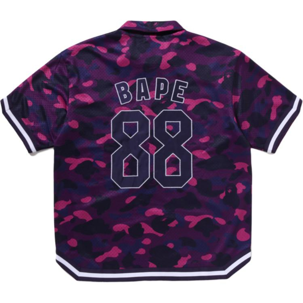 A Bathing Ape Bathing Ape Shirts Button Moderate Polyester Regular Straight Fit Summer 0zxsrm314321q