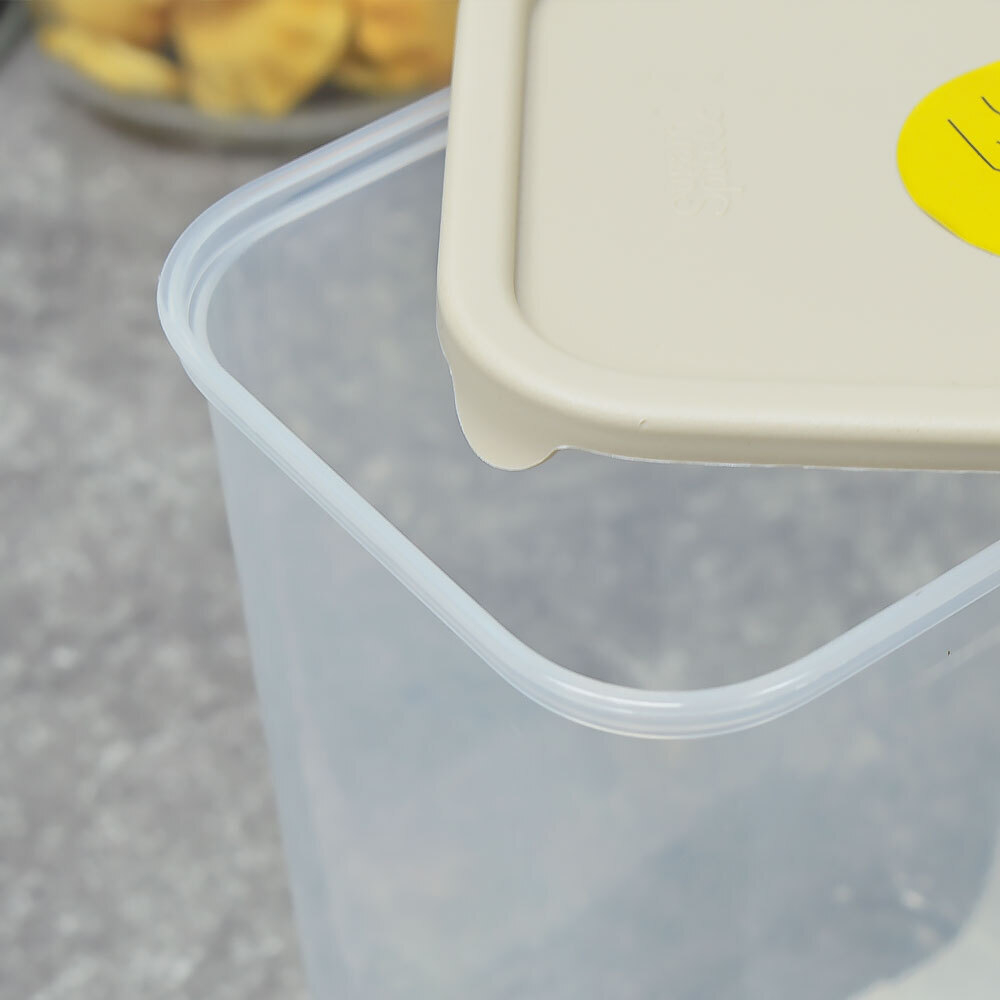 Банка для сыпучих продуктов 2л "Sugar&Spice Vanilla", латте