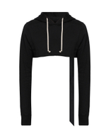 RICK OWENS DRKSHDW ХУДИ ЧЕРНАЯ МУЖСКАЯ УКОРОЧЕННАЯ