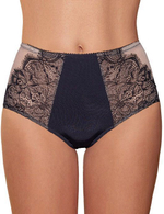 Классические трусики-слипы Divine (Размер: 46) (Цвет: черный с бежевым)