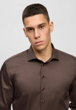 Мужская рубашка (коричневая) Л3