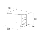 Угловой письменный стол ДОМУС Ким