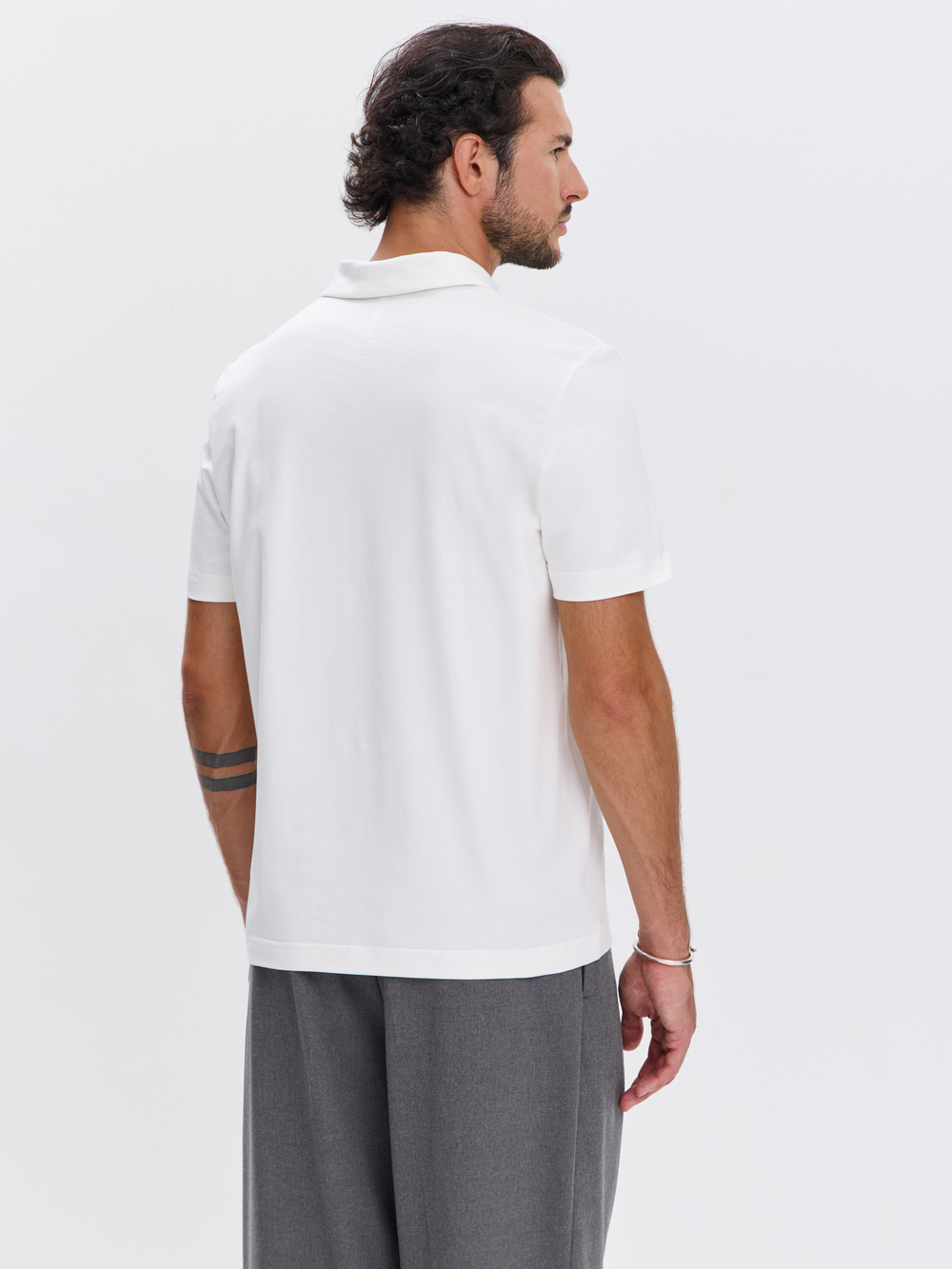 Футболка-поло трикотажная повседневная