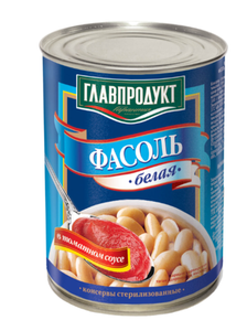 ФАСОЛЬ ГЛАВПРОДУКТ БЕЛАЯ ГОСТ 400ГР