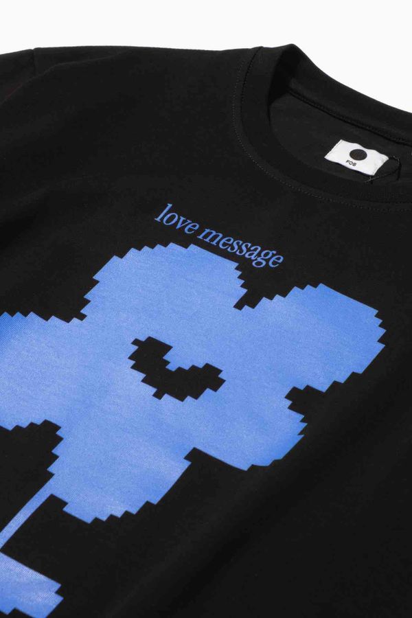 Футболка Love Message плотная мужская черная - фото 4
