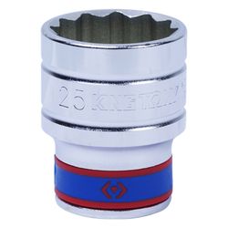 KING TONY (433025M) Головка торцевая стандартная двенадцатигранная 1/2", 25 мм