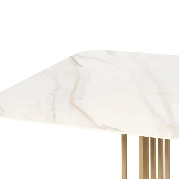 Обеденный стол Toon 180х90 см, белая керамика