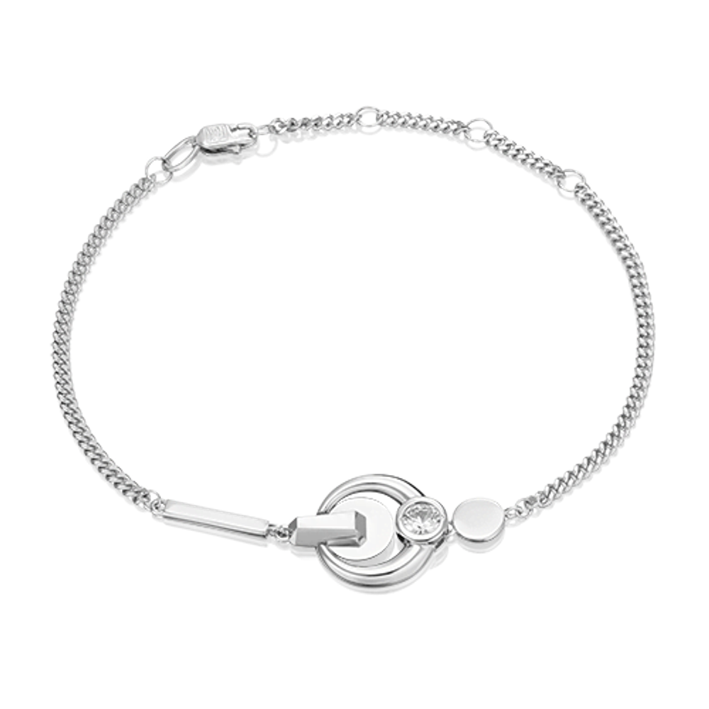 Браслет из белого золота c натуральным топазом white Артикул: 05-0749-00-201-1120