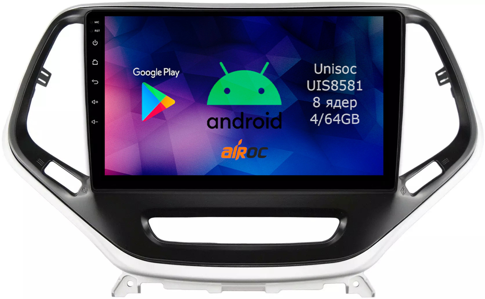 Магнитола для Jeep Cherokee 2014+ - Roximo RM-2202 Android 12, 8-ядер, 4/64Гб, SIM-слот