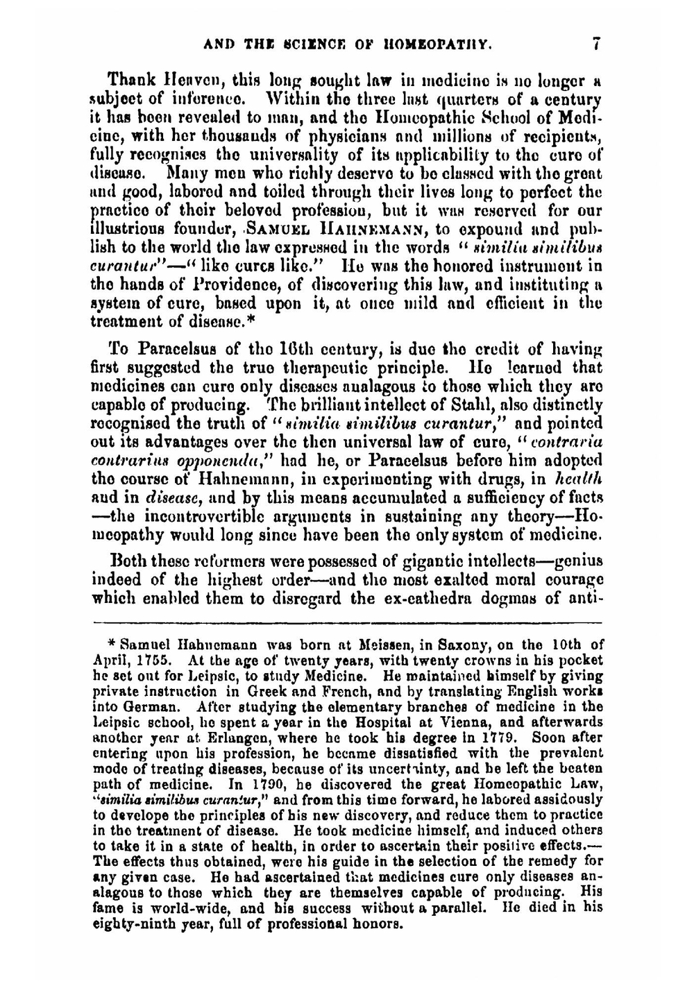 Lecture on the history of medicine, and the science of homeopathy microform | R.J. Smith