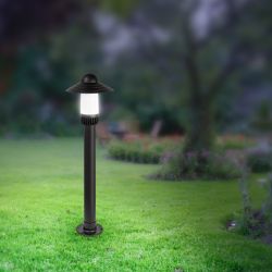 Садово-парковый светильник ЭРА «Поллар» НТУ 01-60-009 напольный черный IP54 Е27 max60Вт h860мм