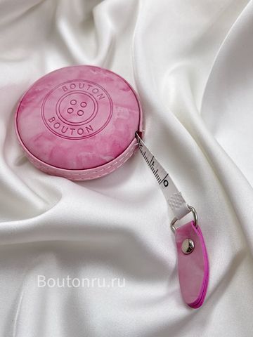 Рулетка портновская с эффектом розового мрамора 