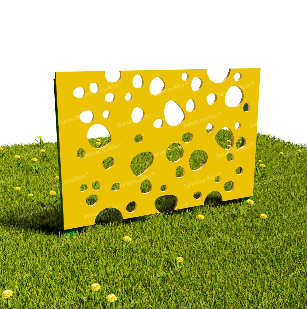 Забор уличный из экопластика Пузырьки, секция 1000х740 мм